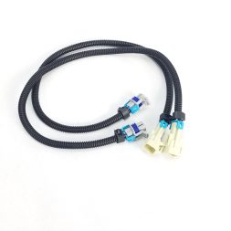 Two 24" GM LS1 Oxygen O2 Sensor Extension Harnesses- Square Gray 4 Wire