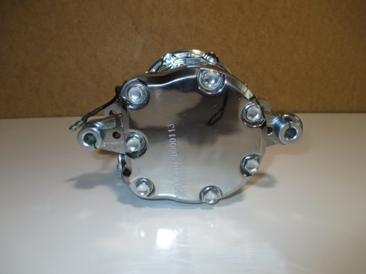 Chrome Mini AC Compressor - Sanden SD-7 Style - Serpentine Pulley #HC5005C - Image 6