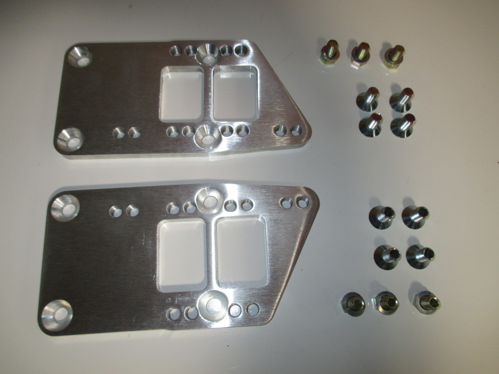 LS1 Engine Mount Adapter Plates with Poly Mounts LSX LQ9 4 Position