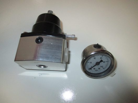 EFI Fuel Pressure Regulator and 0-100 psi Gauge - Top Street Performance