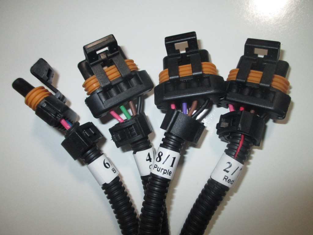 LS1 LS6 Ignition Coil Harness Set for Relocation Brackets - For 8 Coil