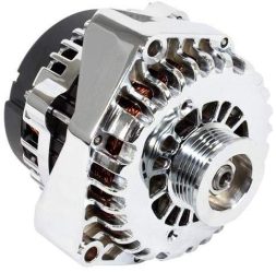 High Output GM Alternator - LS1 Trucks Style - 180 amp Chrome - AD244 Style
