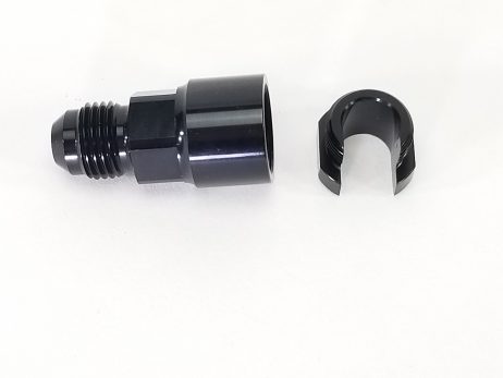 6AN Female To 3/8 Male NPT Fitting With Black Finish - Russell