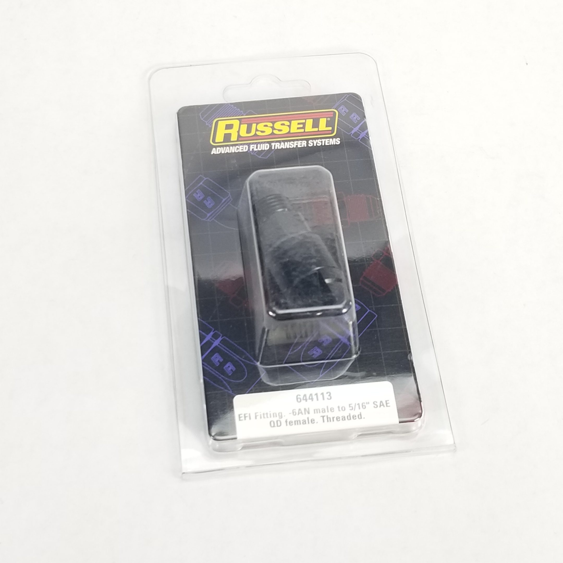 Russell Push On EFI -6 AN Male - 5/16 Hardline Fuel Fitting Black LT1 LT4 LS1 #644113 - Image 5