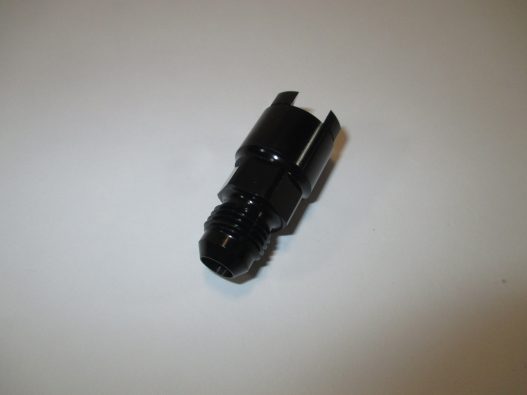 Russell Push On EFI -6 AN Male - 5/16 Hardline Fuel Fitting Black LT1 LT4 LS1 #644113 - Image 3