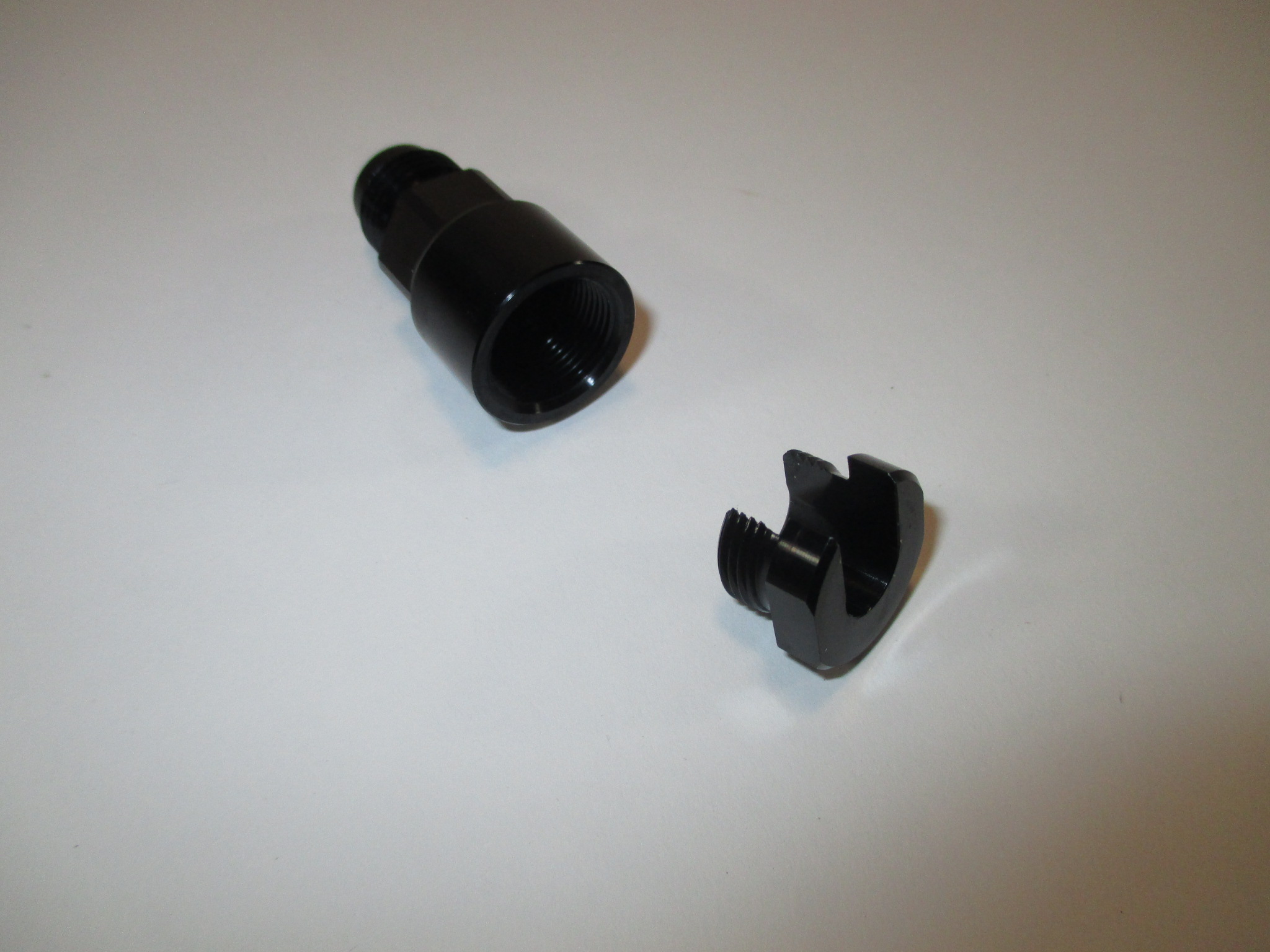 Fragola 491993-BL EFI Fuel Adapter Fitting#6 x 5/16 Black