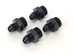 Fuel Rail Fitting Kit 4 -6AN adapters - For Holley or Other -8ORB Rails - 47-0040