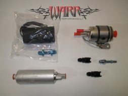 Walbro Fuel Pump & Corvette Style Filter/Regulator Kit For Returnless Fuel Rails -6AN