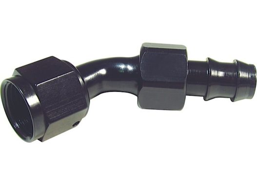 -8 AN Push-Loc 45 degree Swivel Hose End #13457