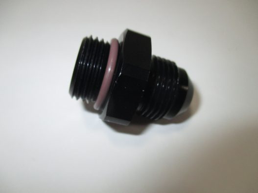 -8AN to -8 ORB (O-ring port) Adapter Fitting, Black #14788