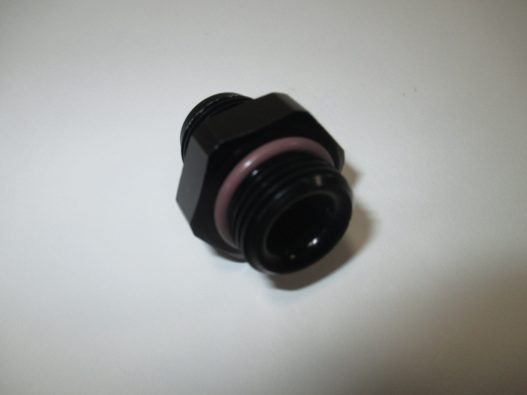 -8AN to -8 ORB (O-ring port) Adapter Fitting, Black #14788 - Image 3