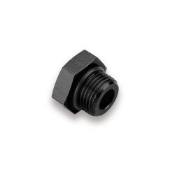 Earl's AT981408ERL Fitting Plug Ano-Tuff -8 AN O-Ring Male Thread Black