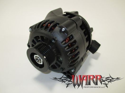 High Output GM Alternator - F Body LS1 LS6- 180 amp - Black - CS130D Style