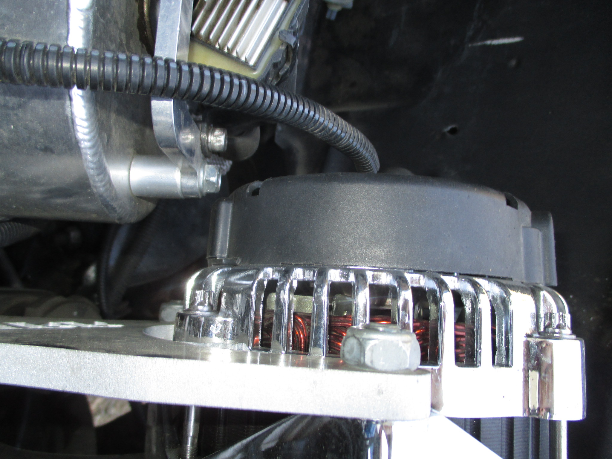 thumbnail image 2 of Faxautopolis LS Swap Alternator & Power Steering Bracket Kit With Belt Tensioner (Aluminum, Part # LS-20151C) 2 of 4