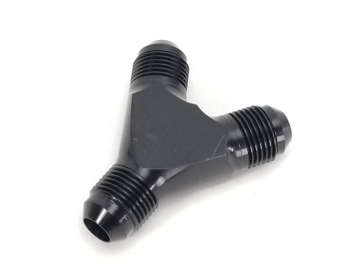 -8AN "Y" Fitting -8AN Inlet & Outlets - For fuel rail feed and returns - 14352