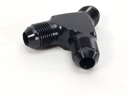 -8AN "Y" Fitting -8AN Inlet & Outlets - For fuel rail feed and returns - 14352 - Image 3