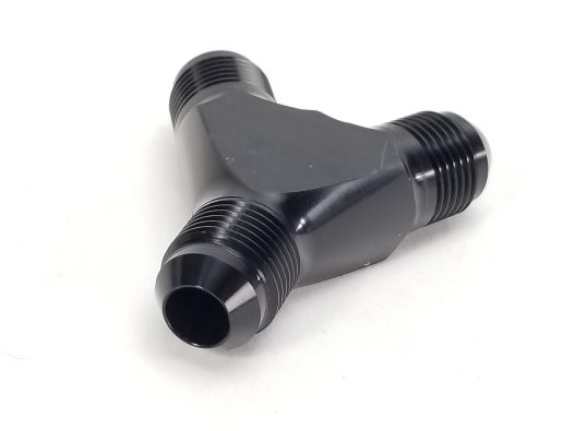 -8AN "Y" Fitting -8AN Inlet & Outlets - For fuel rail feed and returns - 14352 - Image 2