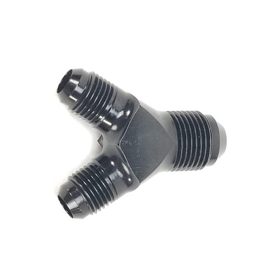 AN "Y" Fitting -8AN Inlet & Two -6AN Outlets #14351 - Image 2