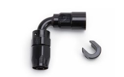Russell EFI 90 Degree 3/8" to -6AN SAE Female Quick-Disconnect Hose End #611223