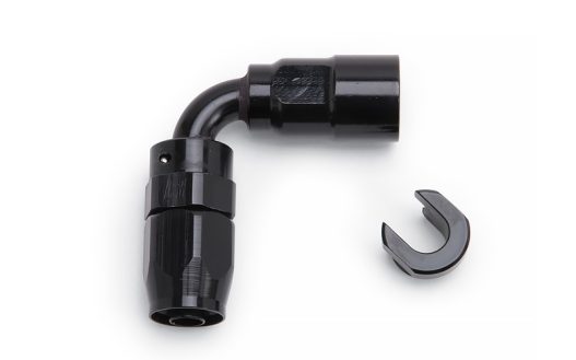 Russell EFI 90 Degree 3/8" to -6AN SAE Female Quick-Disconnect Hose End #611223