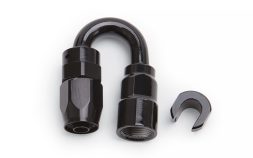 Russell EFI 180 Degree 3/8" to -6AN SAE Female Quick-Disconnect Hose End #611233