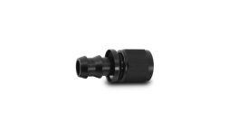 Black Straight Push-Loc Hose End, -6AN - Vibrant 22006