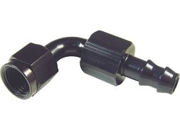 Black 90 Degree Swivel Push-Loc Hose End, -6AN #13461