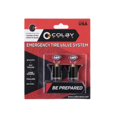 Black Orange Cycle Parts Emergency Tire Wheel Valve Stem Replacement for Standard Wheel Openings 2-Pack Installs from Outside of Wheel by Colby Valve CV-EV2 
