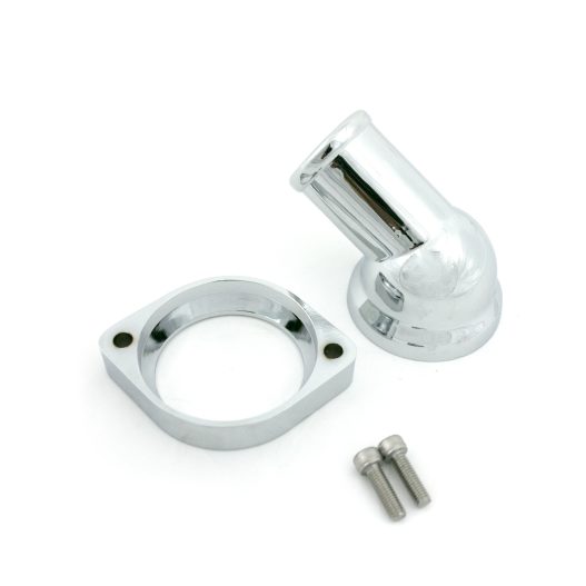 GM LSX Chrome Aluminum 45° Swivel Water Neck - Image 3