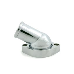 GM LSX Chrome Aluminum 45° Swivel Water Neck