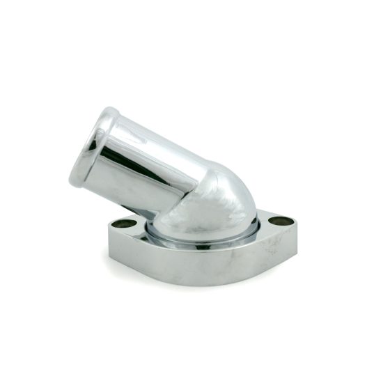 GM LSX Chrome Aluminum 45° Swivel Water Neck
