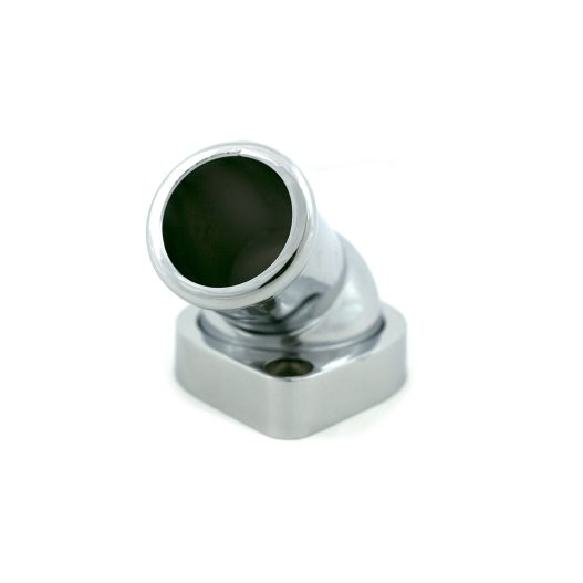 GM LSX Chrome Aluminum 45° Swivel Water Neck - Image 2