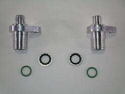 LS Swap AC condenser adapter fittings - 2 #8 fittings