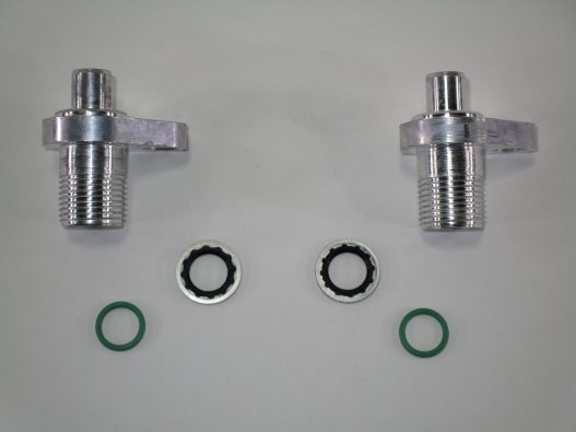LS Swap AC condenser adapter fittings - 2 #8 fittings