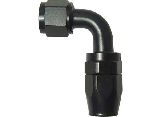 -6AN Hose End Fitting - 90 degree - Black Anodized #14690
