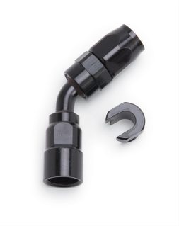 Russell EFI 45 Degree 3/8" to -6AN SAE Female Quick-Disconnect Hose End #611213