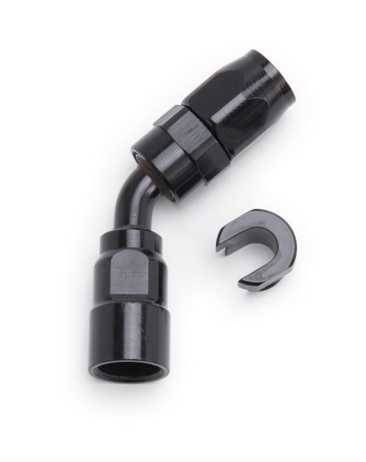 Russell EFI 45 Degree 3/8" to -6AN SAE Female Quick-Disconnect Hose End #611213