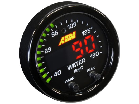 AEM X-Series 300F/150C Water/Trans/Oil Temp Gauge #30-0302 - Image 2