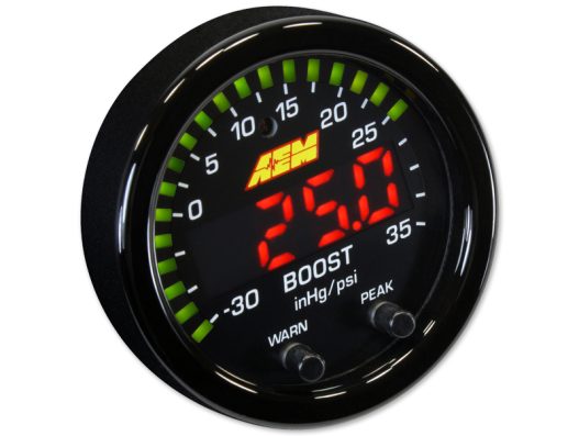 AEM X-Series 35PSI / 2.5BAR Boost Display Gauge #30-0306 - Image 2