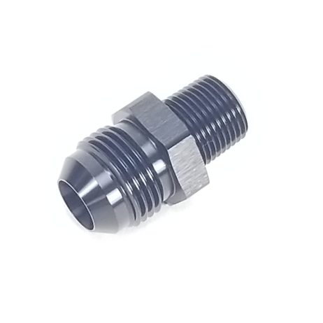 3/8" NPT to -10AN Male Adapter Fitting - Black - WARR Performance 47-0064