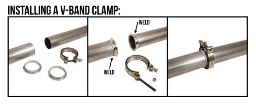 Summit Racing® Interlocking V-Band Exhaust Clamps 2.25" SUM-694225 - Image 2