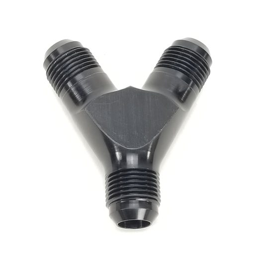 -10 AN Y Fitting - Black Anodized #14354