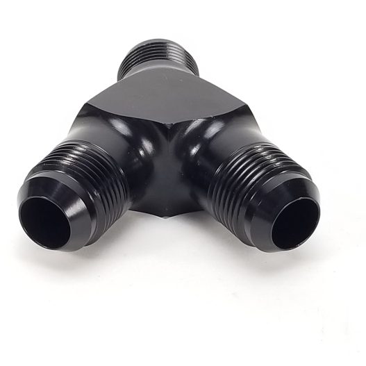 -12 AN Y Fitting - Black Anodized #14356 - Image 3