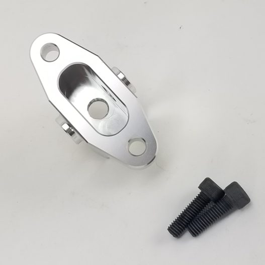 LS Oil Pan Adapter - (3) 1/8 NPT Ports - Clear Anodized - WARR Performance 60-0014 - Image 2