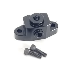 LS Oil Pan Adapter - (3) 1/8 NPT Ports - Black - WARR Performance 60-0014BK