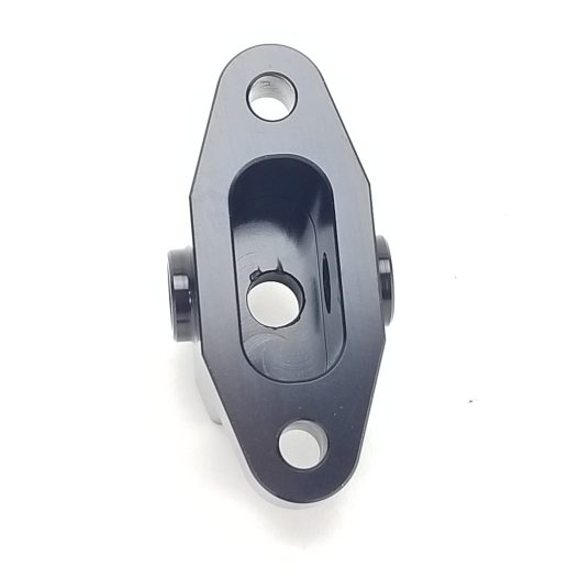 LS Oil Pan Adapter - (3) 1/8 NPT Ports - Black - WARR Performance 60-0014BK - Image 2