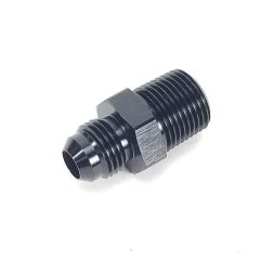 3/8IN NPT TO -6AN Black Straight Adapter Fitting - 47-0057