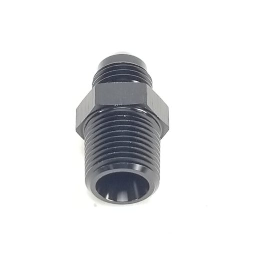 3/8IN NPT TO -6AN Black Straight Adapter Fitting - 47-0057 - Image 2