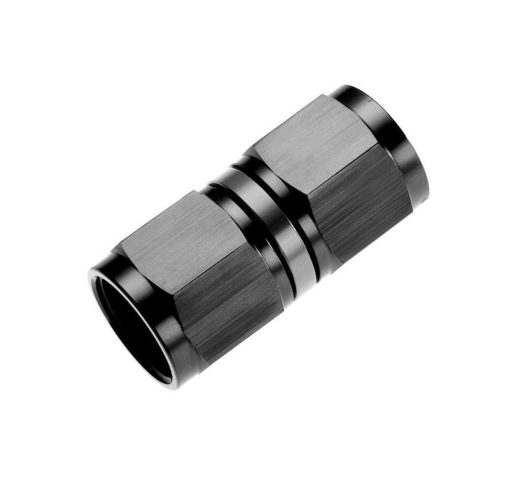 -6AN Swivel Coupler - Straight - Black - RedHorse Performance 8100-06-2