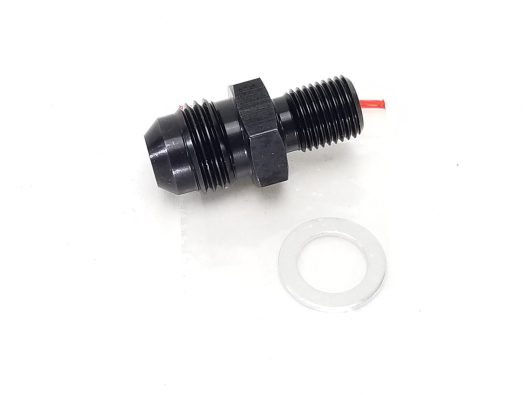 -6AN to M10 x 1.0 Adapter - Black Anodized - Red Horse Performance 8161-06-10-2 - Image 3